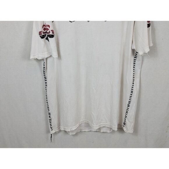 Affliction Live Fast Tried True Graphic Print Distressed T-Shirt Men's Size 2XL - Picture 10 of 13